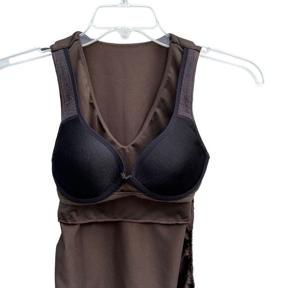 ATHLETA TANK With Internal Support Bra in Brown Women’s Size 34 - Picture 6 of 8